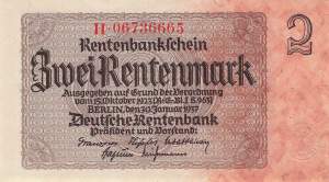 2 Rentenmark 1937